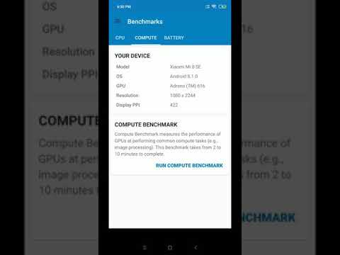 Xiaomi mi 8 SE Geek benchmark test