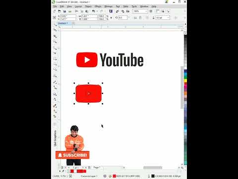 YouTube Logo design CorelDraw | icon design #coreldraw #logo #graphicdesign
