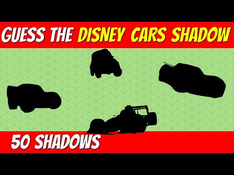 Guess the DISNEY CARS CHARACTER from SHADOW | Cartoon quiz challenge