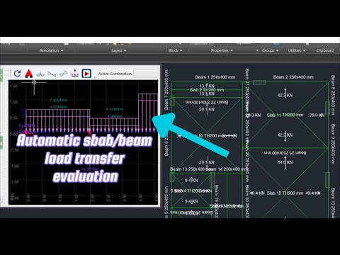 AutoCAD Plugin Dev : Smart Slab-to-Beam Load Transfer & Structural Detailing