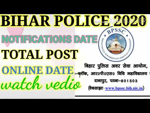 BIHAR POLICE SI* = Bihar police SI requirements 2020 , new update Bihar police 2020,