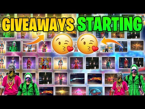 GIVEAWAYS STARTING 😍😍 #FREEFIRE