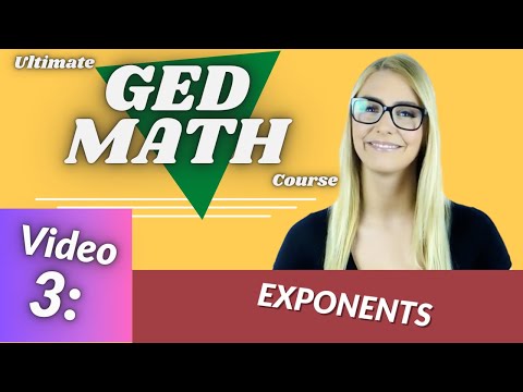 Full Ged Math Prep Course Video 3 : Exponents