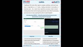 ExfRPA: Reimagining Robotic Process Automation with Generative AI #genai #nocodeautomation