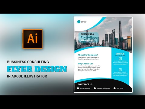Flyer Design in Adobe Illustrator | Illustrator Tutorial | Graphic Square