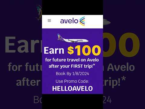 Avelo air is giving your $100 to fly their Carrier