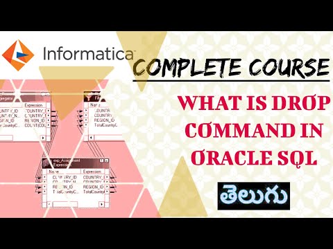 INDEPTH EXPLANATION--WHAT IS DROP COMMAND-- IN SQL ORACLE INFORMATICA CLASSES IN TELUGU