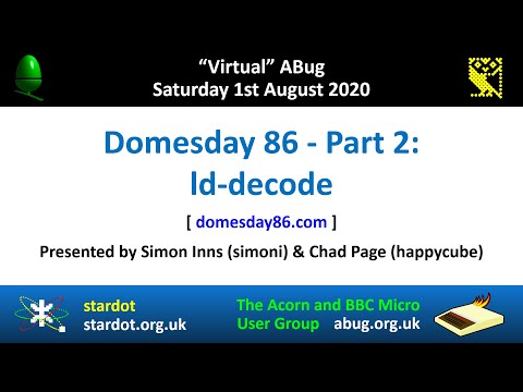 ABug 06: Domesday 86 – Part 2: ld-decode (Simon Inns & Chad Page) Laserdisc Philips VP415 VHS