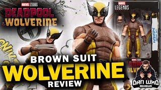 WOLVERINE (BROWN SUIT) Marvel Legends Deadpool & Wolverine Wave 2 X-Men Action Figure Review