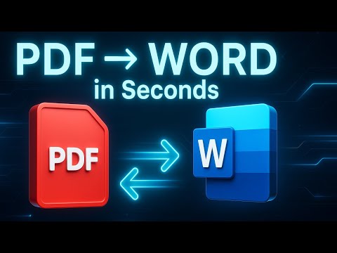 How to Convert PDF to Word in Seconds