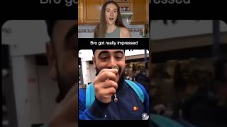 What a wonderful magician! He gave him a coin and fed him.#explore #react  #magic #funnyvideo #fyp