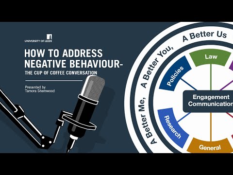 How to address negative behaviour - The Cup of Coffee Conversation