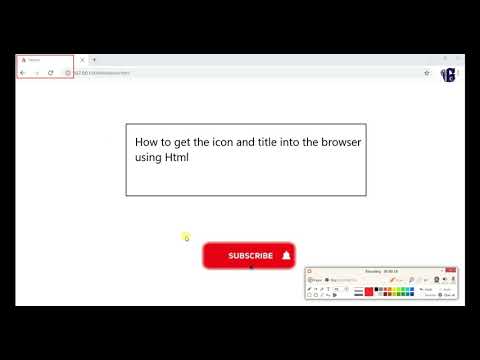 How to get the icon and title into the browser using Html  #learncoding.series