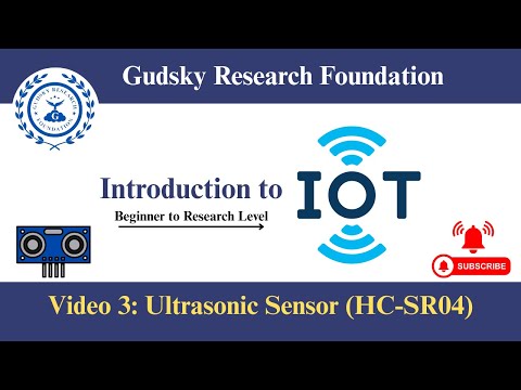 Video 3: Connecting Ultrasonic Sensor with Arduino UNO (HC-SR04) #ai #iot #learning #india #gudsky