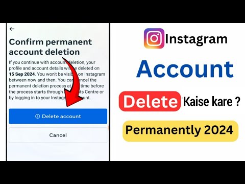 Instagram account delete kaise kare permanently | How to Delete Insta account permanently 2024