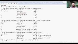 Day-03  Q.1 Explanation of 'Types of operators in C with examples'.