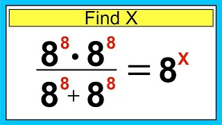 Nice Exponent Math Simplification |Find the Value of X
