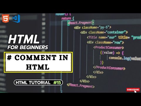 L -15 : How to Use Comments in HTML | HTML Comment Tutorial for Beginners #htmltutorial