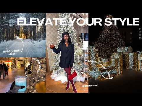 HOLIDAY OUTFIT IDEAS | Monochromatic holiday outfits| winter date night outfits| ft. @FashionNova
