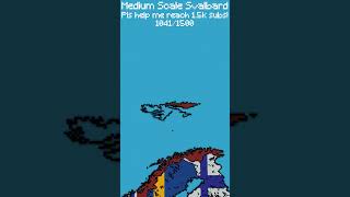 Medium Scale Svalbard #shorts #minecraft #mapping #trending