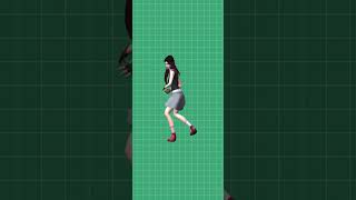 girls character dance for YouTube green