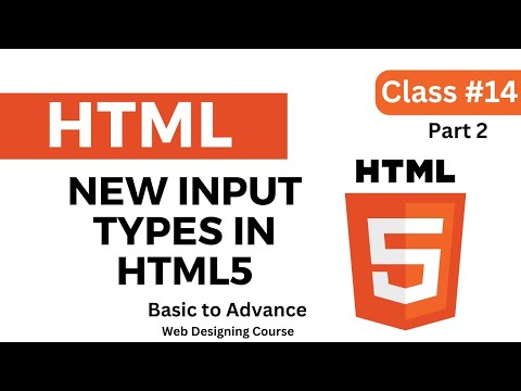 HTML Tutorials | New input types in HTML5 | Urdu/Hindi Tutorial #14 part 2