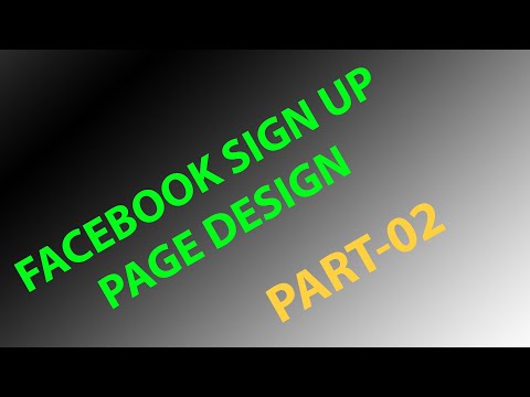 Facebook sign up page design (part-02)