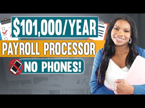 📵 $101,000 Per Year Payroll Processor Work From Home Job - No Phones Required! Apply Now!