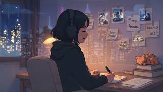 1HOUR LONG STUDY SESSION BACKGROUND 🌙🌃 COZY NIGHT STUDY CYCLE 🏫📚 STUDY HARD EXAM EDITION