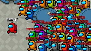 10 Imposters Vs Techy In Among Us…