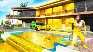 GTA 5 - EVERYTHING I Touch Turns GOLD! (House, Dog & More)