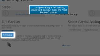 How to backup your website