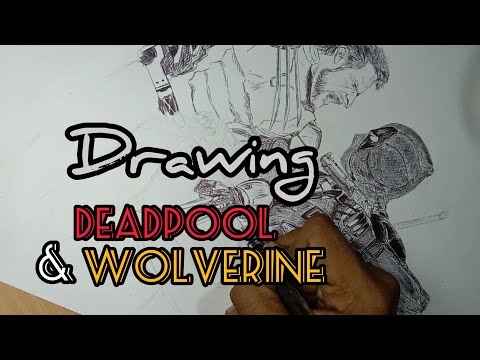 Drawing Deadpool and Wolverine