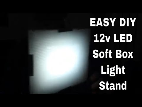How to make a DIY Stand for a LED Softbox Light