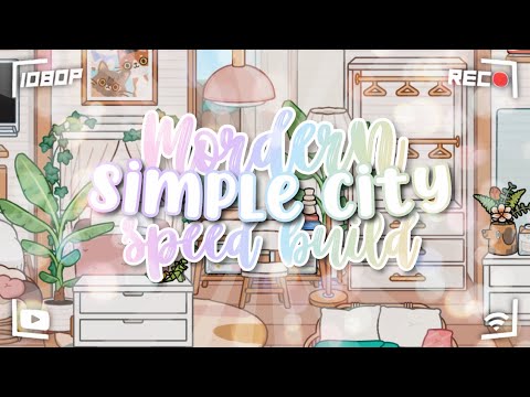 *Aesthetic* Fluffy Friends speed build!!🌷🤍|| *WITH VOICE* || Toca Boca Life 🌏