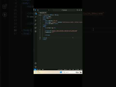 Iframe Tag in HTML |  Iframe Tag #coding #iframe #tag #html #video #youtubevideo #webdevelopment