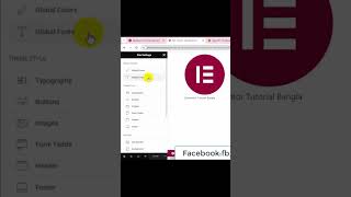 Elementor Global Setting #webdesigntutorial #wordpressbangla #elementortutorial #shortsvideo #shorts