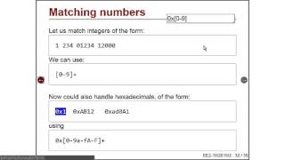 lecture2 - D - Regexes