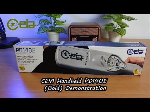 CEIA PD140E/N Handheld Metal Detector (Gold) Demonstration