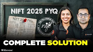 NIFT 2025 Previous Year Paper 🔥 | Complete Paper Solution for NIFT 2026 | Most Important Questions
