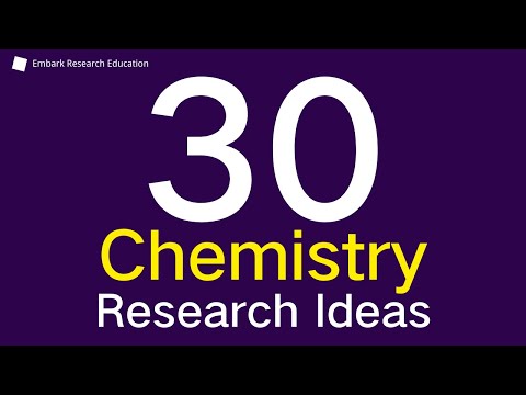 30 Chemistry Research Topics for 2024
