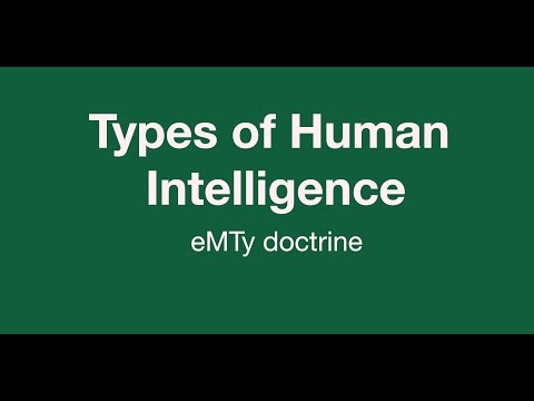 Types of Human Intelligence: Part One