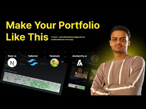 Make a Pro-Level Next.js Portfolio with Stunning Animations