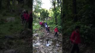 River trekking #outdooradventures #nature #river #streams #mountains #valley #plateau