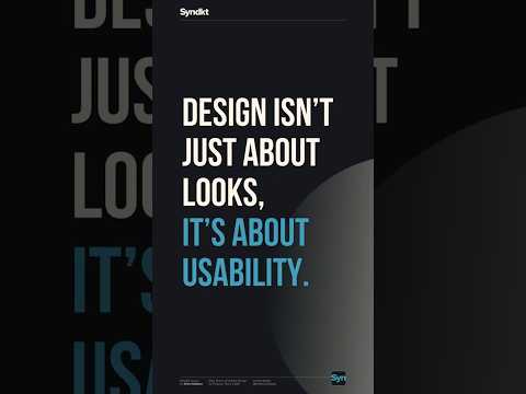 Good design = easy to use. 🎯