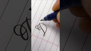 'D' writing style.