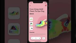 Women Shoes shopping App - React Native UI Design