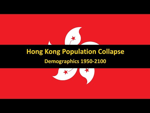 Hong Kong Population Collapse in Numbers - Demographics 1950-2100 (fertility, population, etc...)