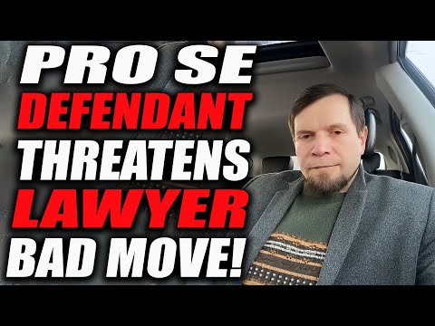 Defendant BACKFIRES Big Time When Trying to Threaten Lawyer