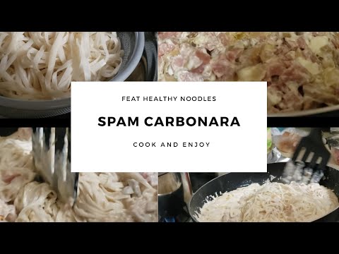SPAM Carbonara feat Healthy noodles